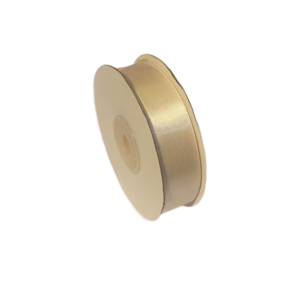 Panglica de satin 25mm/22.86m crem deschis