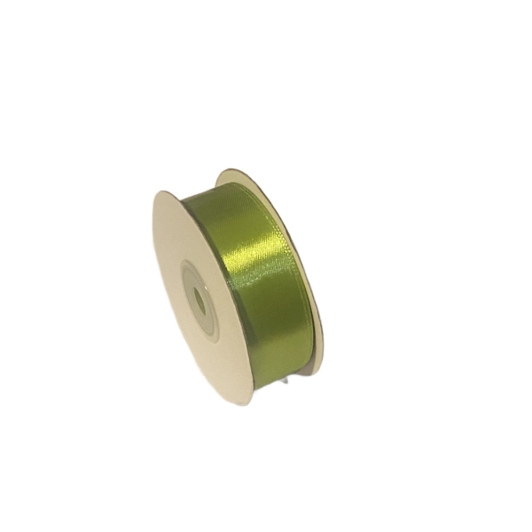 Panglica de satin 25mm/22.86m verde muschi deschis
