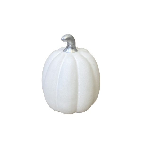 Dovleac alb de ceramica catifelat lunguiet