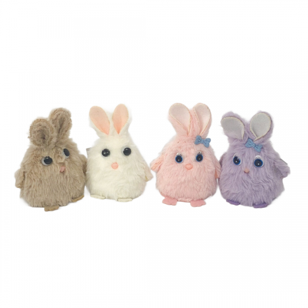 Iepuraș de plus cu ochii mari 12cm