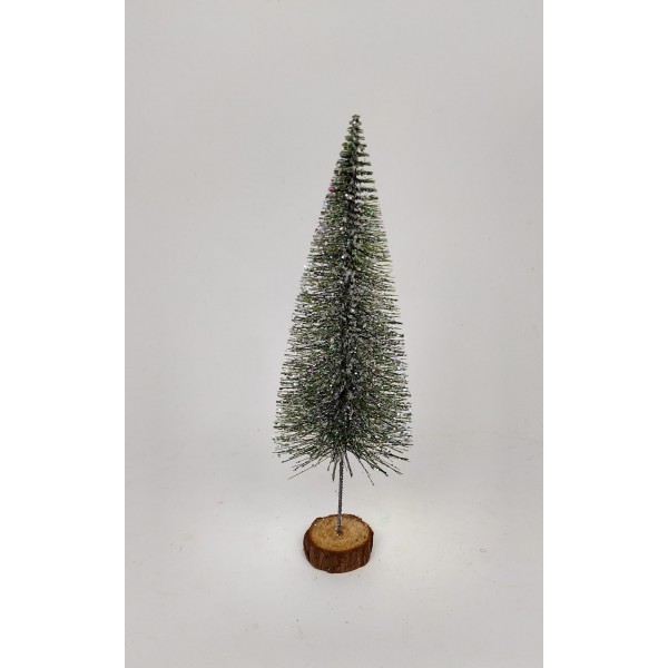 Bradut cu zapada și sclipici 20cm