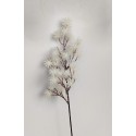 Creanga cu scaieti gliterati albi 45cm