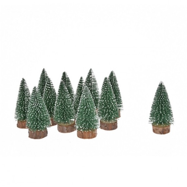 Brăduți verzi 6cm la set de 8 bucăți