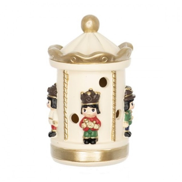 Minicarusel de ceramica 9/5cm cu led