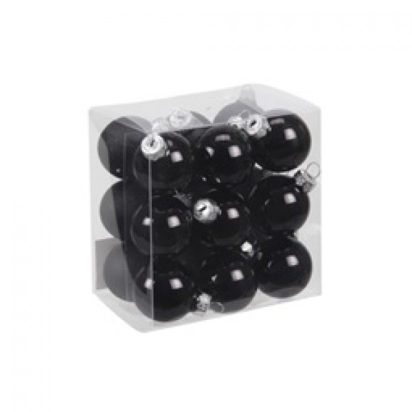 Globuri de sticla 3cm negre