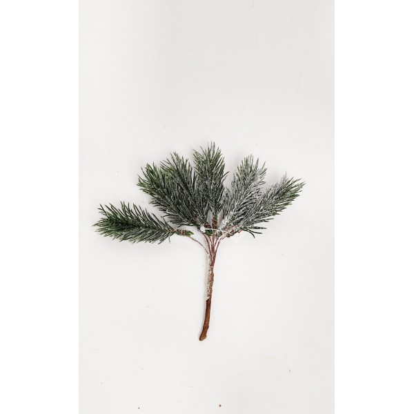 Crenguță de brad cu zăpadă 17cm