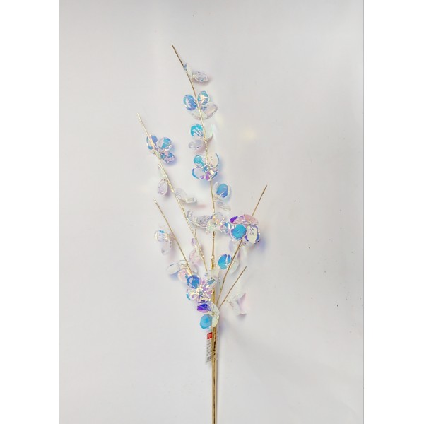 Flori curcubeu pe crenguță 50cm