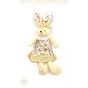 Iepuraș de plus cu rochița 33cm