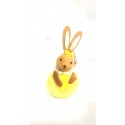 Iepuraș textil cu agățătoare 12cm