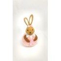 Iepuraș textil cu agățătoare 12cm