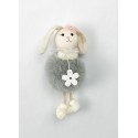 Iepuraș textil cu blăniță 22cm
