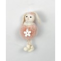 Iepuraș textil cu blăniță 22cm