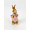 Iepuras de ceramica fata-baiat 14cm